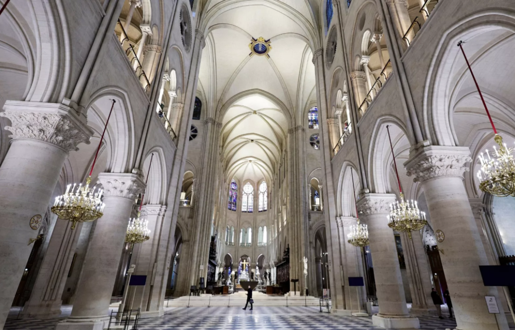 l'interne de Notre-Dame de Paris